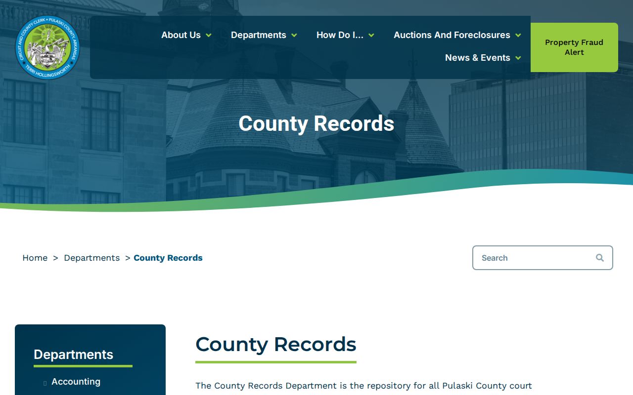 Jacksonville public records Pulaski county records department